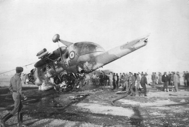 DRAAF suffered many losses for non combat reasons like this Mi-8T crashed on take off from Kabul airport in 1983